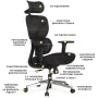 Офісне крісло Mealux D1 Air Fabric Black (HF-D1 F/B)