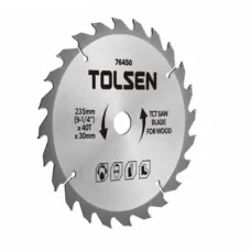 Диск пильний Tolsen з ТВС напайками по дереву 160х40Т*20мм (76426)