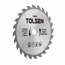 Диск пильний Tolsen з ТВС напайками по дереву 210х24Т*30мм (76440)