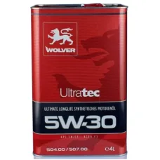 Моторна олива Wolver Ultratec 5W-30, 504/507. C3 API SN/CF 4л (4260360940934)