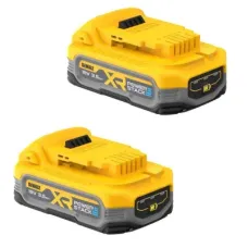 Аккумулятор к электроинструменту DeWALT 18V XR Li-lon PowerStack 3.5Ah, 2 шт., вес 1.1 кг (DCBP318S2)