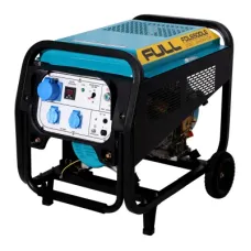Генератор FULL дизельный FDL6500LE, 230V, 50Hz, 6.2kVA/5kW, 12,5 л, 1,6 л/ч, ручной/стартер (FDL6500LE)