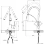 Смеситель Kroner Ersel-SCH03393BLK (CV033799)