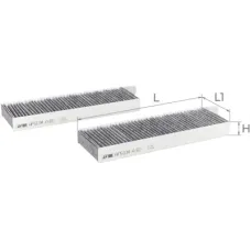 Фільтр салону ALPHA FILTER AF5104a-2