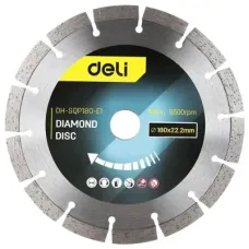 Круг відрізний Deli 180 x 22,2 мм для сухого різу (EDH-SQP180-E1)
