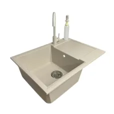 Мийка кухонна Adamant Horizon Medium Avena + змішувач + дозатор (4824296104506)