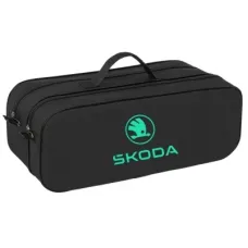 Сумка-органайзер Poputchik в багажник Skoda NEW LOGO чорна (03-146-2Д)