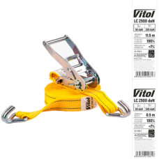 Стяжний ремінь Vitol 5т ST-212D-12 YL 50мм х 12м (ST 212D-12 YL)