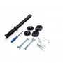 Садовий подрібнювач GTM MS2800/45 KIT, 220В, 2800Вт, до 45мм, фреза, 60л + подовжувач 10м (MS2800/45_KIT+ext.cord)