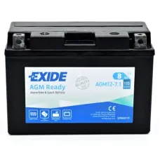 Аккумулятор автомобильный EXIDE Мото Ready AGM 8Ah (+/-) (110EN) (AGM12-7.1)