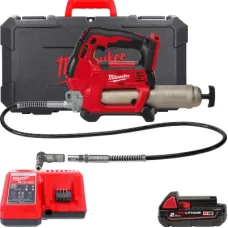 Шприц для мастила Milwaukee HEAVY DUTY M18 GG-201C Li-Ion 2Ah, кейс (4933440490)