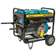 Генератор FULL дизельный FDK10000LE, 230V, 50Hz, 7.5kW, 12,5 л, 2л/ч, ручной/електростартер (без АКБ) (FDK10000LE)