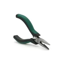 Плоскогубцы Voltronic круглогубцы с кусачками, черно-зеленые ручки 135 х 35, Q100 (YT-PP135х35)