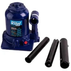 Домкрат Vitol DB-20002C/TF0202, телескопический, гидравлический, 2т, 2 цилиндра, min 150мм, max 370мм (DB-20002C)