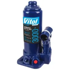 Домкрат Vitol DB-03006K/T90304S, телескопический, гидравлический, 3т, min 194мм, max 372мм, чемодан (DB-03006K)