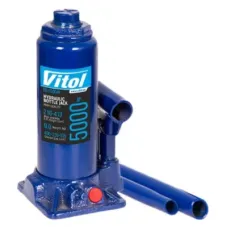 Домкрат Vitol DB-05004K/T90504S, телескопический, гидравлический, 5т, min 216мм, max 413мм, чемодан (DB-05004K)