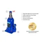 Домкрат Vitol DB-60002C/TF0602, телескопический, гидравлический, 6т, 2 цилиндра, min 215мм, max 495мм (DB-60002C)