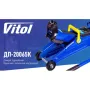 Домкрат Vitol DP-20065K, підкатний, гідравлічний, 2т, min 125мм, max 300мм, валіза (DP-20065K)