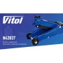 Домкрат Vitol DP-30019, подкатный, гидравлический, 3т, min 130мм, max 410мм, поворотная ручка (DP-30019)
