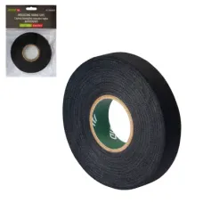 Ізоляційна стрічка Alloid Pro, тканинна, АНТИСКРИП, чорна, 300мкм, 19мм×20м (FIT-3001920)