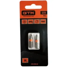 Біта для шуруповерта GTM PH2, 25мм, 2шт. (SB-H2-25B)