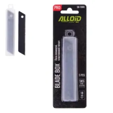 Лезвие Alloid Pro, сегментная 18мм, SK5, пластиковый пенал, 5шт. (SB-1806)