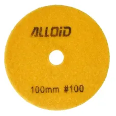 Круг зачистний Alloid Pro, алмазний, шліфувальний, на липучці, 100мм, зерно 100 (DD-63284)