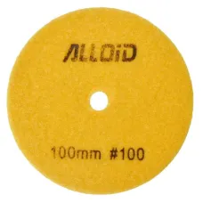 Круг зачистний Alloid Pro, алмазний, шліфувальний, на липучці, HEXAGON, 100мм, зерно 100 (DD-63386)