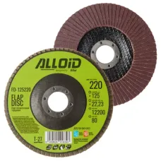 Круг зачистний Alloid торцевий, пелюстковий, 125мм, зерно 220, T27 (FD-125220)