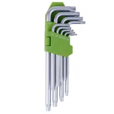 Ключ Alloid вигнутий TORX, подовжених, 9шт. (HT-0918)