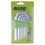 Ключ Alloid шестигранний, вигнутий, 7шт., 2.5-10мм (HS-0712)
