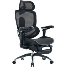 Офісне крісло Sihoo C300 PRO V2, Black, з підставкою для ног (C300-PRO-V2-B101-JT)