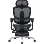 Офисное кресло Sihoo C500 V2, Black, с подставкой для ног (C500-V2-B101-JT)