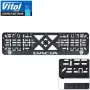 Рамка номерного знака Vitol з рельєфним написом DACIA (RN-VCH-15650-SR-DC)