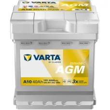 Аккумулятор автомобильный Varta Akumulyator Varta Silver Dynamic AGM 40Ah Ev (-/+) (420EN) (d175*sh175*v190) A10 (540901042)