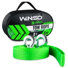 Трос буксировочный WINSO Tros buksyruvalnyy strichkovyy (100 polyester) Winso PRO, 8t 6m (130850)