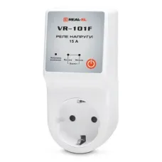 Реле напруги REAL-EL VR-101F, white (EL122300009)
