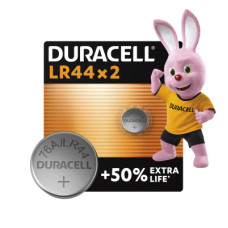 Батарейка Duracell LR44 1.5V спеціалізована лужна типу таблетка, 76A/A76/V13GA, 2шт. в упаковці (5000394504424 / 5007795)