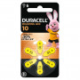 Батарейка Duracell для слуховых аппаратов размер 10, 6 шт. в упаковке (5007510/5011445)