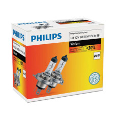 Автолампа Philips H4 Vision, 3200K, 2шт (12342PRC2)