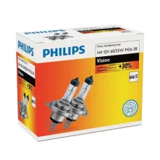 Автолампа Philips H4 Vision, 3200K, 2шт (12342PRC2)