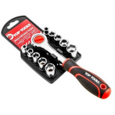 Набір торцевих головок Top Tools торцевих ключів 1/4” 12 шт. (38D147)