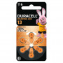 Батарейка Duracell для слуховых аппаратов размер 13, 6 шт. в упаковке (5004322)