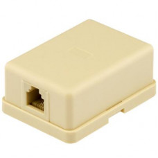 Телефонна розетка RJ12x1 UTP, 6P4C Ritar (06298 / StR-6P4CRJ12-1)
