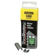 Скобы для строительного степлера Stanley тип G 10мм (Степлер 6-TR250) 1000шт (1-TRA706T)