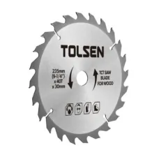 Диск пильний Tolsen пильний з ТВС напайками по дереву 185х40Т*30мм (76431)