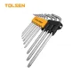 Ключ Tolsen удлиненных ключей Torx с отвором 9 шт Т10-Т50 (20057)