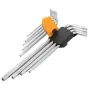 Ключ Tolsen удлиненных ключей Torx с отвором 9 шт Т10-Т50 (20057)