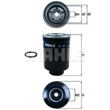 Фільтр паливний Mahle KC83D