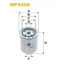 Фільтр паливний Wixfiltron WF8468